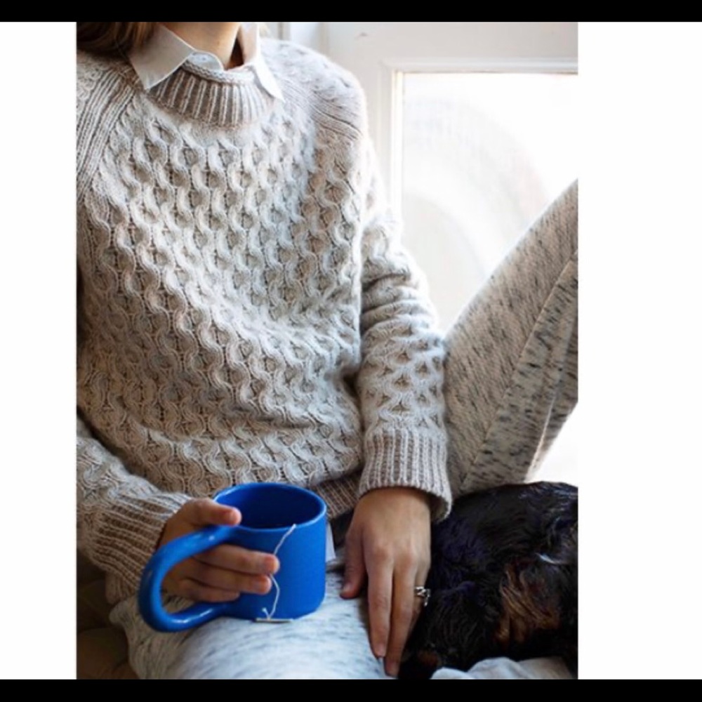 Honeycomb cashmere rollneck™ sweater jcrew - Picture 2 of 6